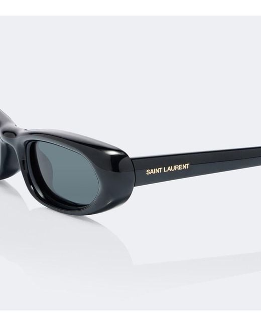 Saint Laurent Black Sl 557 Shade Plump Rectangular Sunglasses