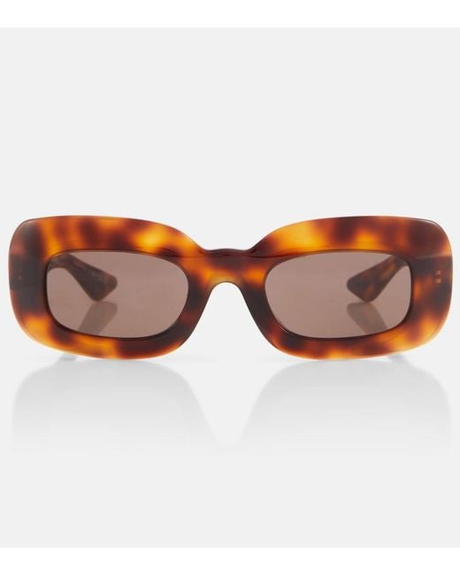 Khaite Brown X Oliver Peoples 1966C Rectangular Sunglasses