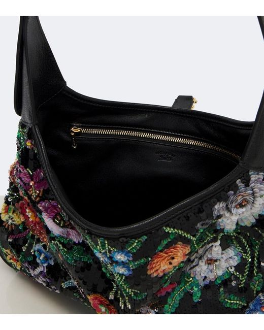 Gucci Multicolor Jackie 1961 Medium Sequined Shoulder Bag