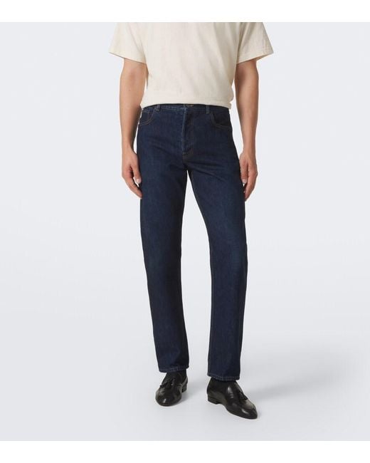The Row Blue Moe Straight Jeans for men