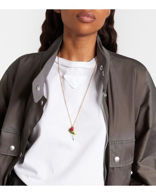Prada Metallic Halskette