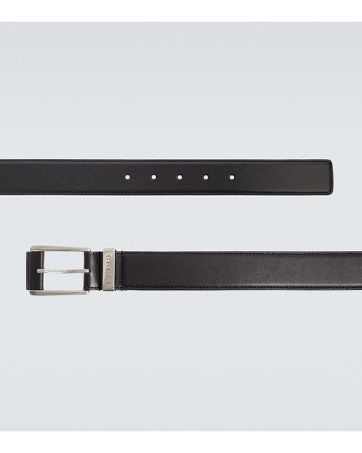 Gucci Black Leather Belt for men