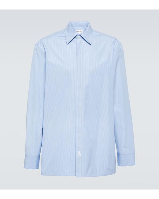 Jil Sander Hemd Aus Baumwolle in Blue für Herren