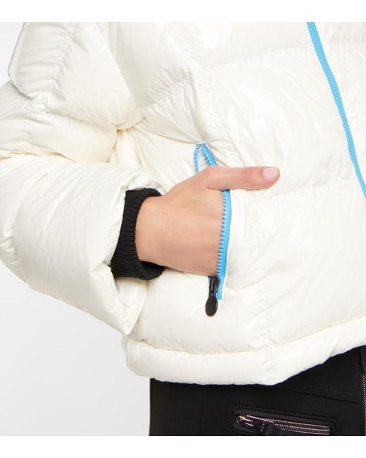 Perfect Moment White Nevada Quilted Glossed-Shell Down Ski Jacket