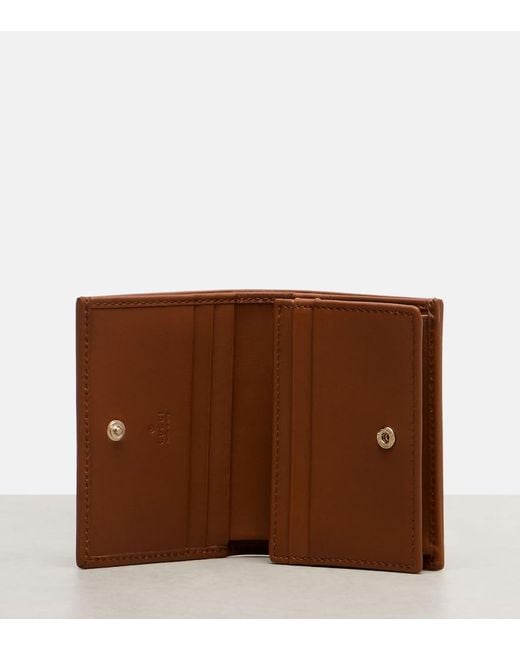 Gucci Brown Portemonnaie Horsebit 1955 Mit Leder