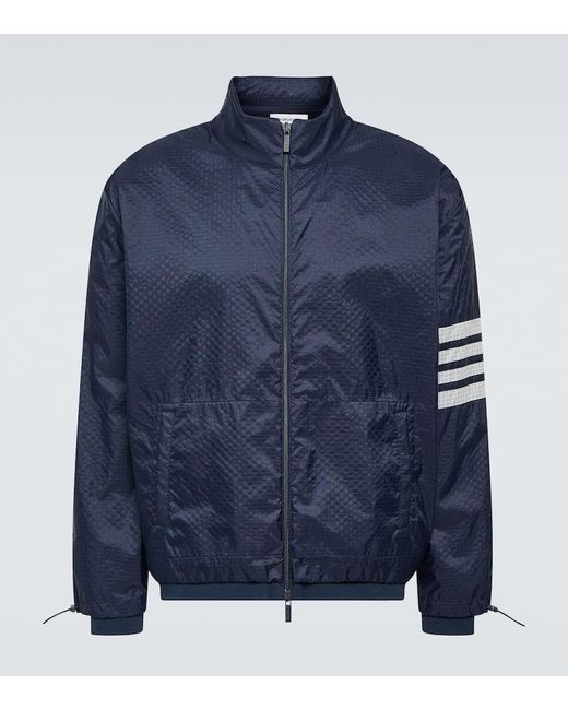 Thom Browne Blue 4-bar Technical Jacket for men