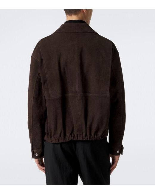 Arma Black Maddox Suede Blouson Jacket for men