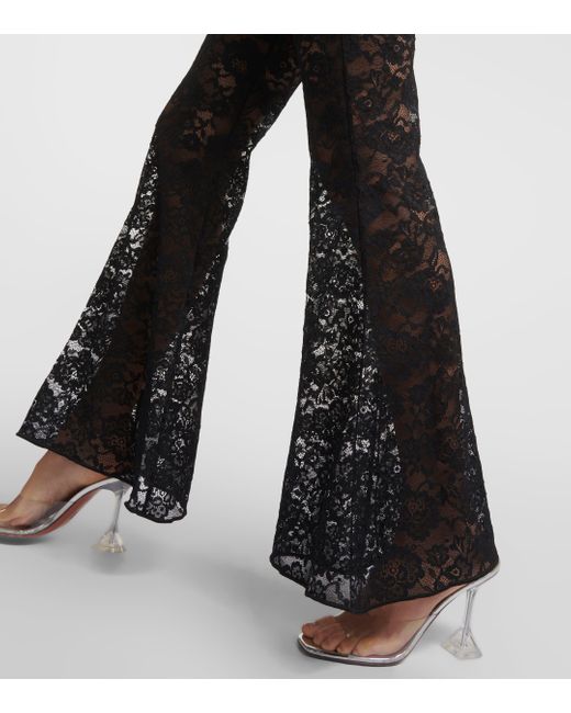 Oseree Black O-lover Floral Lace Jumpsuit