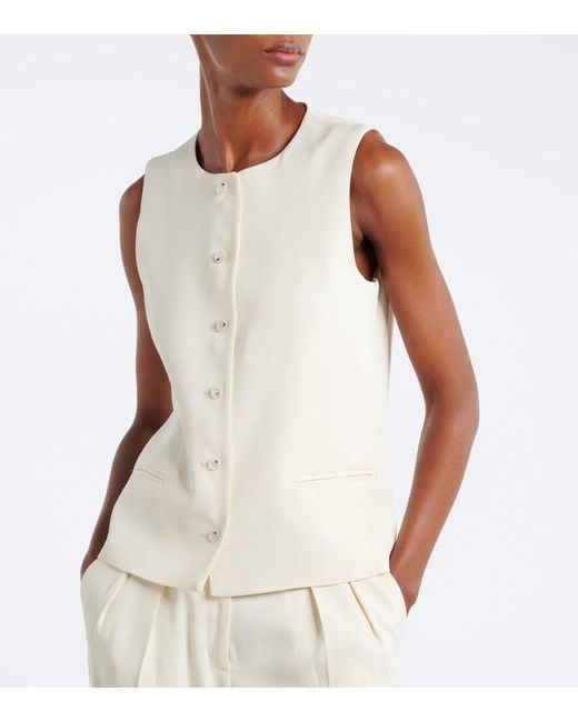 Chaleco Jane Loulou de Saison de color White