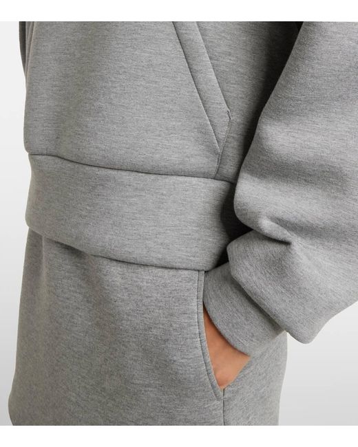 Sudadera Con Capucha De Jersey Con Logo Gucci de color Gray