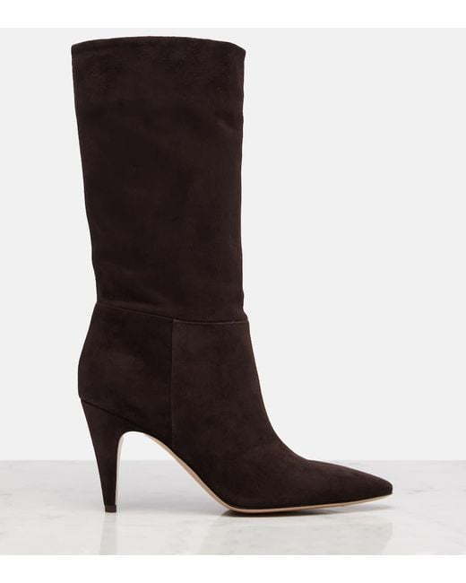Gianvito Rossi Brown 85 Suede Boots