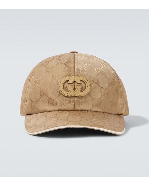 Gucci Natural Interlocking G Baseball Cap for men