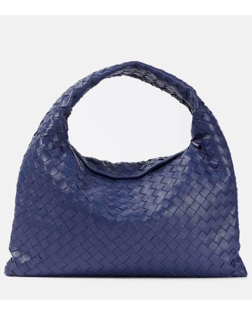 Bottega Veneta Blue Hop Medium Intrecciato Leather Tote Bag