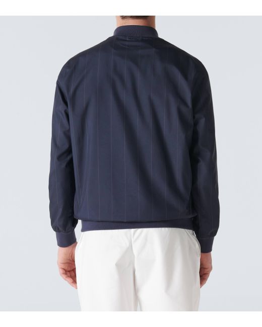 Brunello Cucinelli Blue Embroidered Sweatshirt for men
