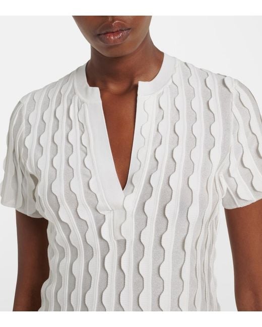 Jonathan Simkhai White Knitted Top