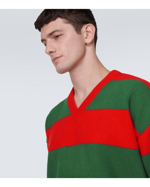 Gucci striped shop wool sweater