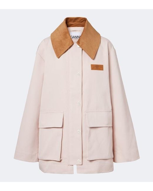 Ganni Pink Canvas Jacket