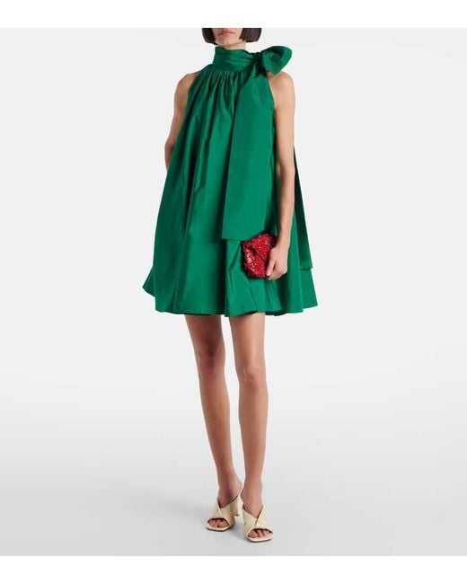 Max Mara Green Minikleid Beber Aus Taft