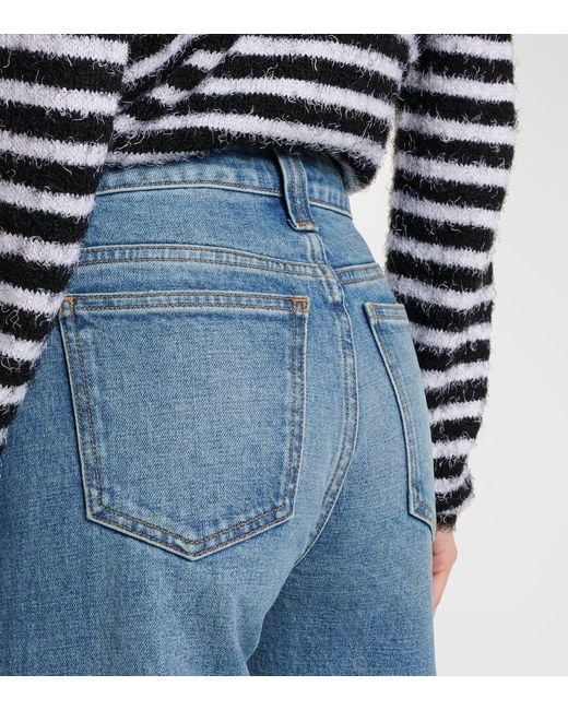 Khaite Blue Wide-Leg Jeans Dane