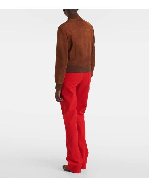 Prada Brown Suede Blouson