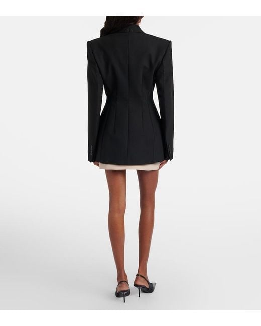Wardrobe NYC Natural Wool Miniskirt