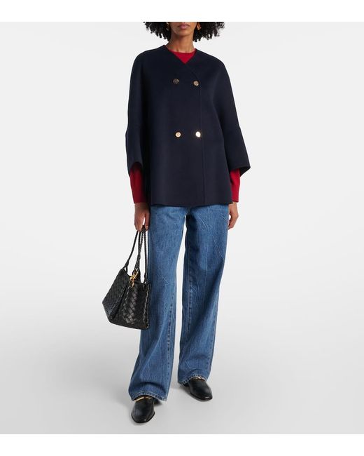 Max Mara Blue Virgin Wool Jacket