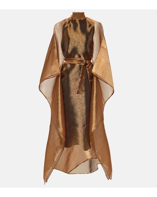 ‎Taller Marmo Brown Mirage Crepe Kaftan