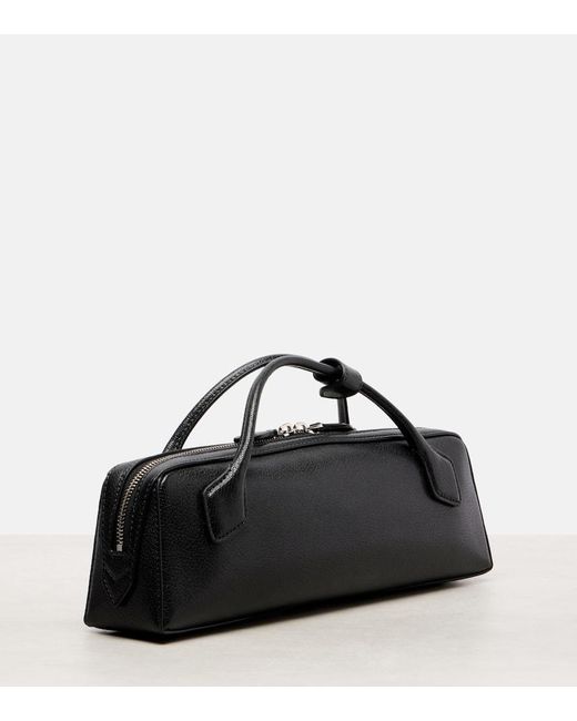 Alaïa Black Clutch Le Teckel Small Aus Leder