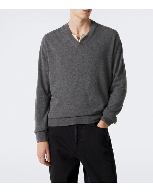 arch4 Gray Mr Harrison Cashmere Sweater for men