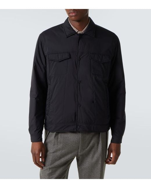 Herno Blue Padded Technical Jacket for men