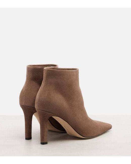 The Row Brown Suede Ankle Boots