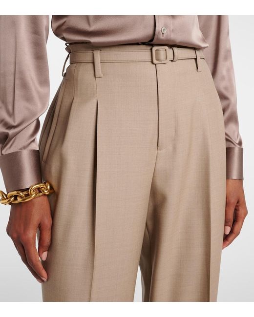Pantalon Droit Stamford A Taille Haute En Laine Ralph Lauren en coloris Natural