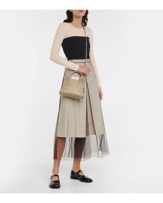 Maison Margiela Black Tabi Patent Leather Mary Jane Flats