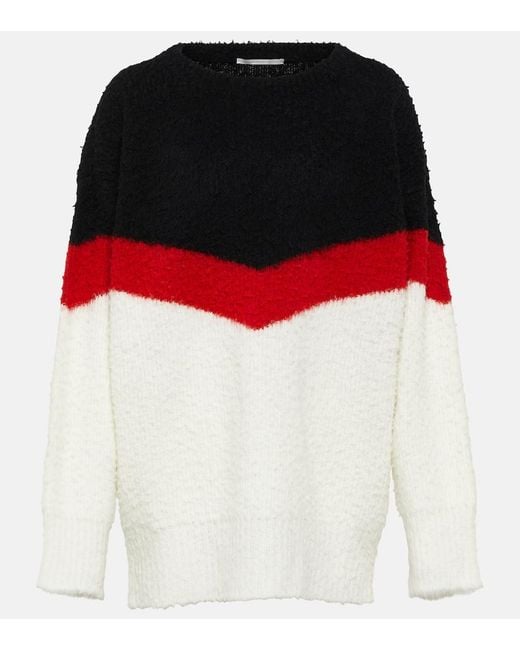 Stella McCartney Red Casentino Wool-Blend Sweater