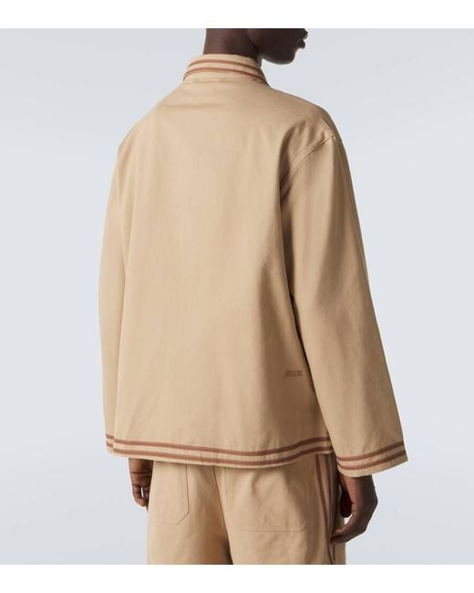 Bode Natural Cotton Twill Overshirt for men