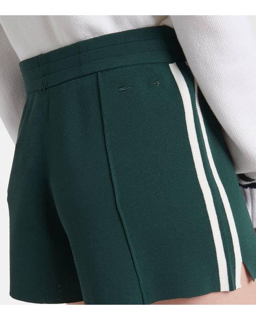 The Upside Green Les Border Evert Knitted Shorts