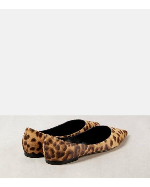 Jimmy Choo Brown Bedruckte Ballerinas Love