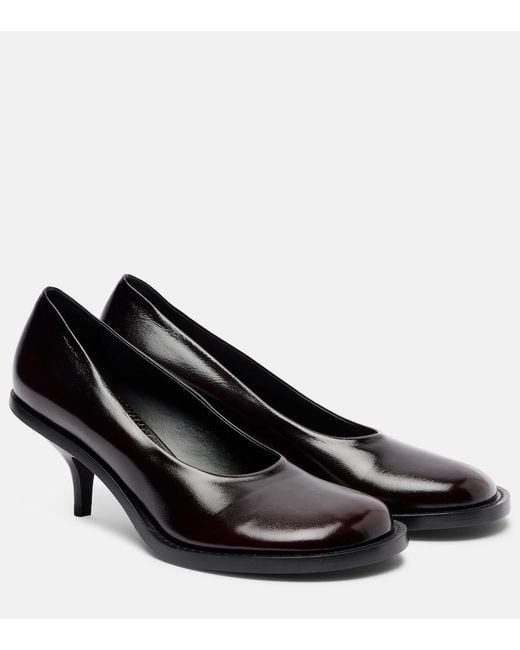 Dries Van Noten Black 60 Leather Pumps