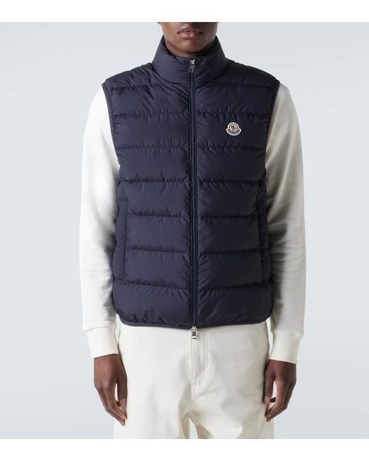 Moncler Daunenweste Contrin in Blue für Herren