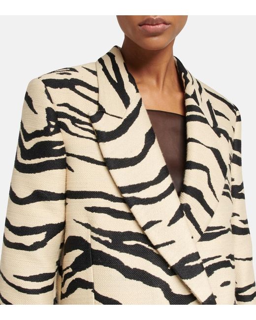 Stella McCartney Multicolor Printed Double-Breasted Coat