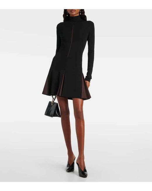 Ferragamo Black Turtleneck Minidress