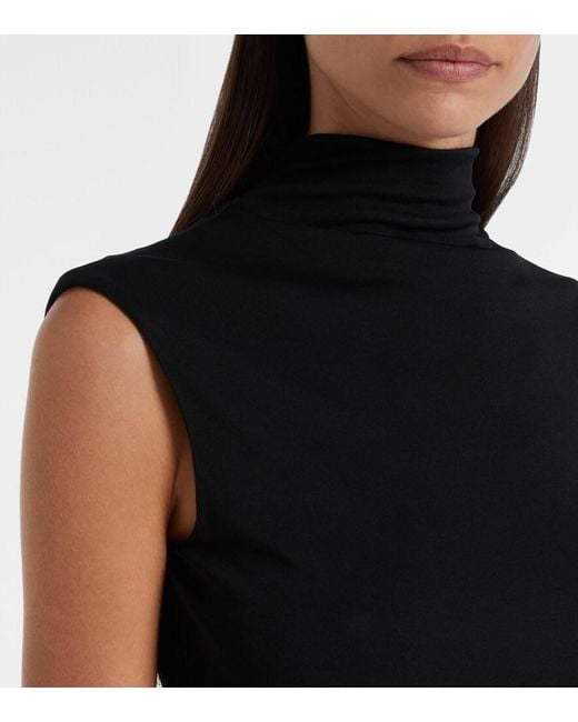 Jil Sander Black Knitted Maxi Dress
