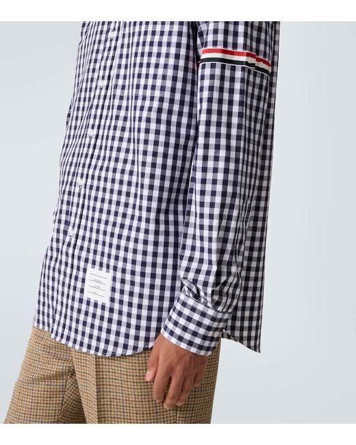 Thom Browne Hemd Stripe Oxford Armband Aus Baumwolle in Blue für Herren