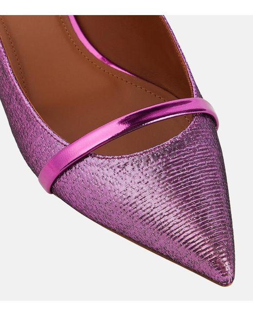 Malone Souliers Purple Maureen Lurex® Slippers