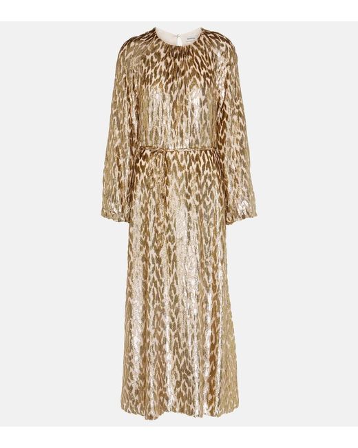 Jonathan Simkhai Natural Odina Leopard-Print Midi Dress