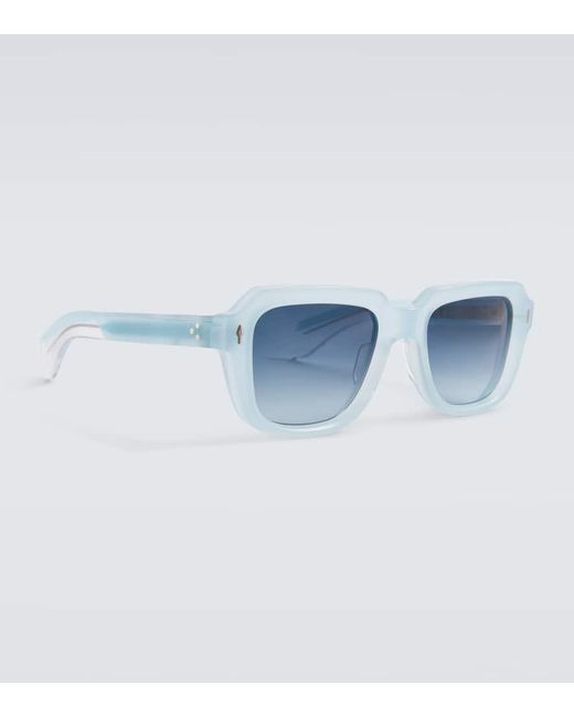 Jacques Marie Mage Eckige Sonnenbrille Taos in Blue für Herren