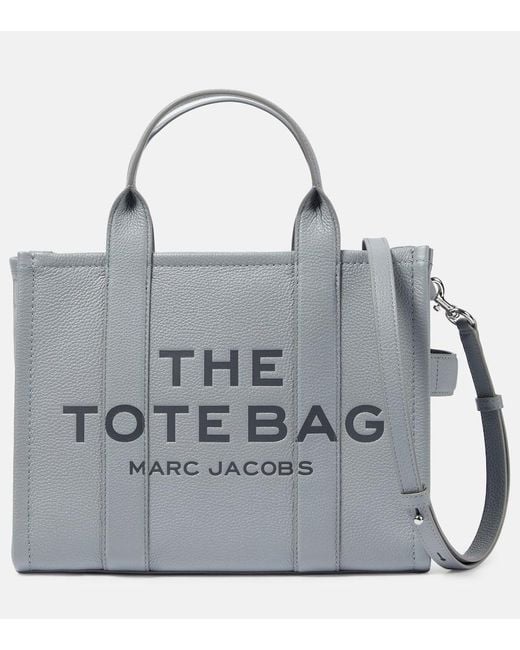 Borsa 'The Leather Medium Tote Bag' di Marc Jacobs in Gray
