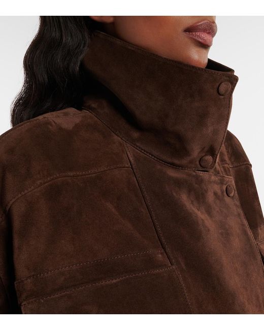 Saint Laurent Brown Suede Jacket