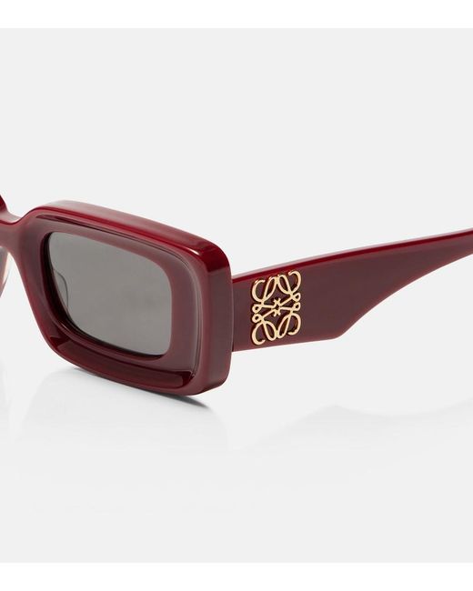 Loewe Brown Anagram Rectangular Sunglasses