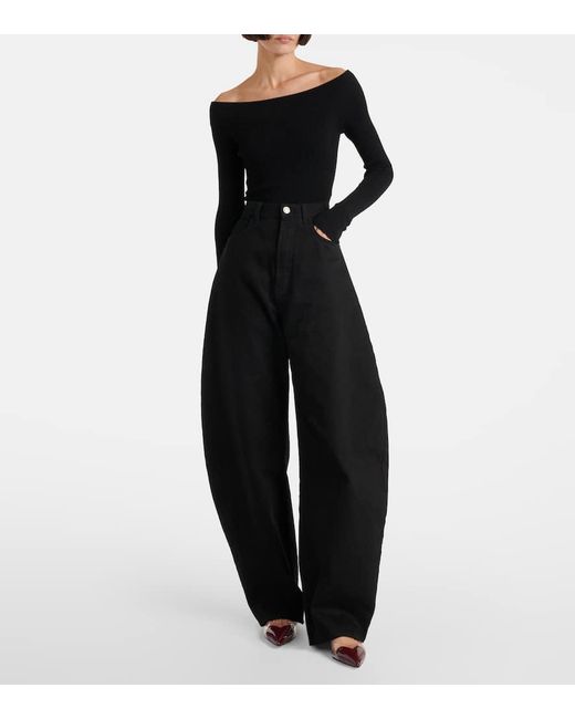 Alaïa Brown Slingback-Ballerinas Le Cour Mit Lackleder